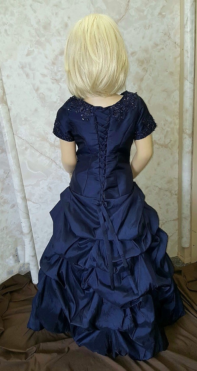 navy flower girl dresses